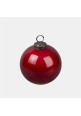 Glass ball frost rojo 10cm