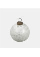 Glass ball antique blanco 8cm