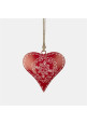 Metal heart ven rojo 13cm